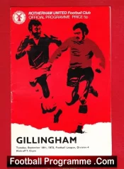 Rotherham United v Gillingham 1973