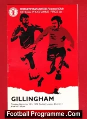 Rotherham United v Gillingham 1973