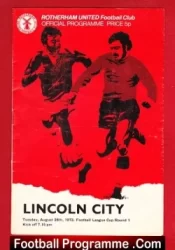Rotherham United v Lincoln City 1973
