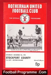 Rotherham United v Stockport County 1972