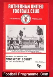 Rotherham United v Stockport County 1972
