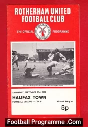 Rotherham United v Halifax Town 1972