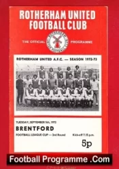 Rotherham United v Brentford 1972
