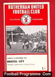 Rotherham United v Bristol City 1970
