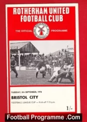 Rotherham United v Bristol City 1970