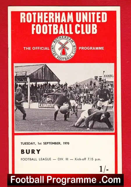 Rotherham United v Bury 1970 - Image 2
