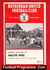 Rotherham United v Doncaster Rovers 1970