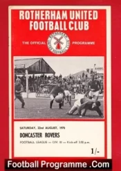 Rotherham United v Doncaster Rovers 1970