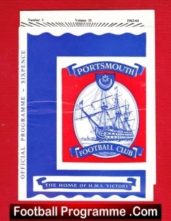  ✅Portsmouth v Rotherham United 1964 Portsmouth v Rotherham United 1964 Football Programme .COM Football Programmes Memorabilia Football Programme .COM Football Programmes Memorabilia