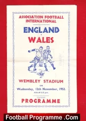 England v Wales 1952 – Pirate Programme + Match Ticket