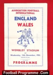 England v Wales 1952 – Pirate Programme + Match Ticket