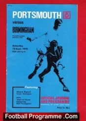 Portsmouth v Birmingham City 1970
