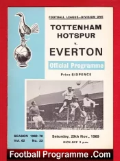 Tottenham Hotspur v Everton 1969