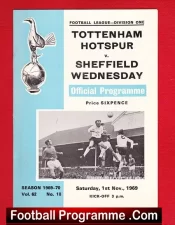 Tottenham Hotspur v Sheffield Wednesday 1969
