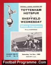 Tottenham Hotspur v Sheffield Wednesday 1969