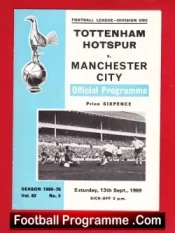 Tottenham Hotspur v Manchester City 1969