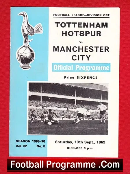 Tottenham Hotspur v Manchester City 1969 - Image 2