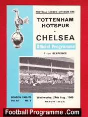 Tottenham Hotspur v Chelsea 1969