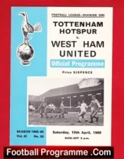 Tottenham Hotspur v West Ham United 1969