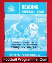 Reading v Torquay United 1966
