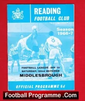 Reading v Middlesbrough 1966