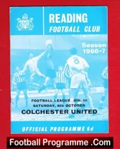 Reading v Colchester United 1966