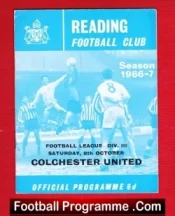 Reading v Colchester United 1966