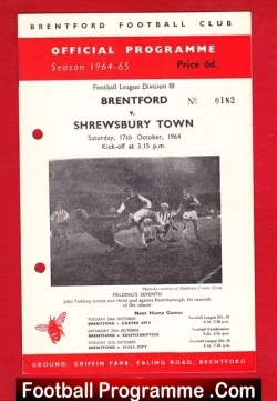  ✅Brentford v Southend United 1964 Brentford v Southend United 1964 Football Programme .COM Football Programmes Memorabilia Football Programme .COM Football Programmes Memorabilia