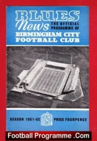 Birmingham City v Aston Villa 1962