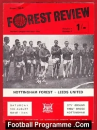 Nottingham Forest v Leeds United 1969