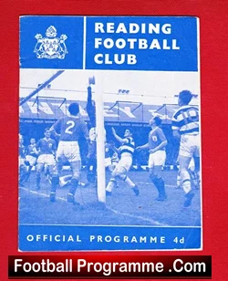 Reading v Northampton Town 1962 - football programme