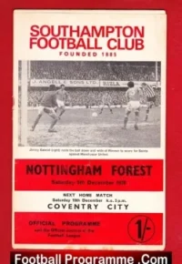 Southampton v Nottingham Forest 1970