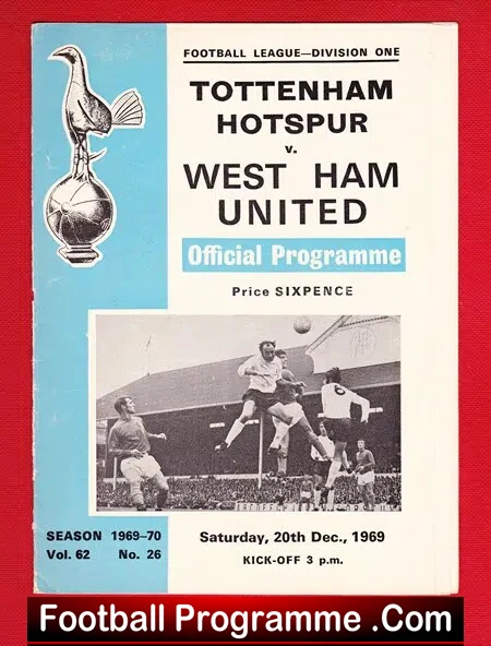 Tottenham Hotspur v West Ham United 1969 - Image 2