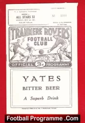 Tommy Eglington Testimonial Benefit Game Tranmere Rovers 1961