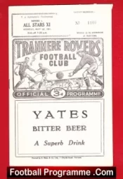 Tommy Eglington Testimonial Benefit Game Tranmere Rovers 1961