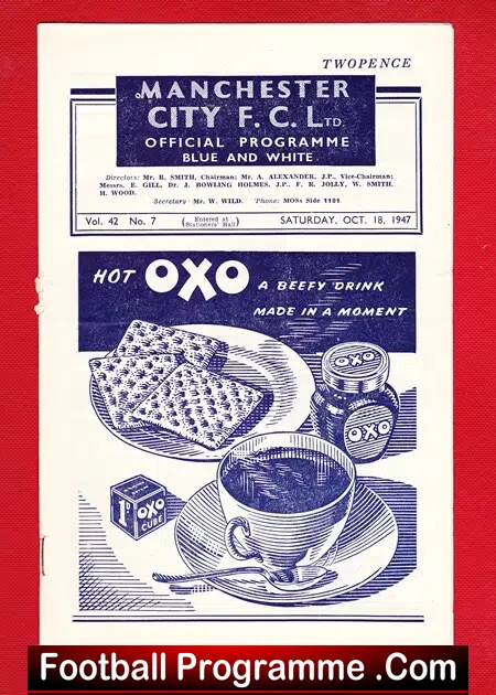 Manchester City v Stoke City 1947 - Image 2