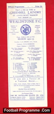 Wealdstone v Walthamstow Avenue 1953 – Amateur Cup Replay