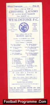 Wealdstone v Walthamstow Avenue 1953 – Amateur Cup Replay