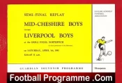 Cheshire Boys v Liverpool Boys 1961 – School Boys Semi Final