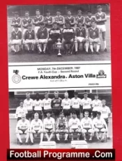 Crewe Alexandra v Aston Villa 1987 – FA Youth Cup