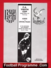 West Bromwich Albion v Crystal Palace 1976 – FA Youth Cup