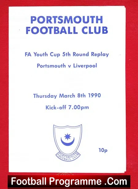 Portsmouth v Liverpool 1990 - FAYC Youth Cup - Image 2
