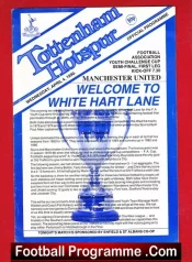 Tottenham Hotspur v Manchester United 1990 Youths Cup Semi Final