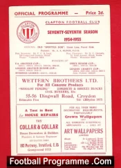 Clapton v Walthamstow Avenue 1955