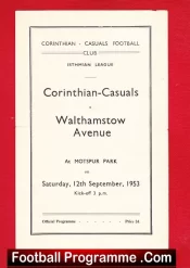 Corinthian Casuals v Walthamstow Avenue 1953