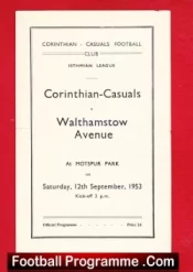 Corinthian Casuals v Walthamstow Avenue 1953