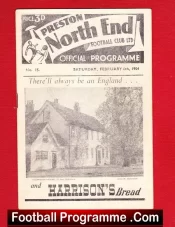 Preston North End v Manchester United 1954