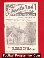 Preston North End v Manchester United 1954