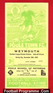 Poole Town v Weymouth 1962