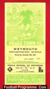 Poole Town v Weymouth 1962